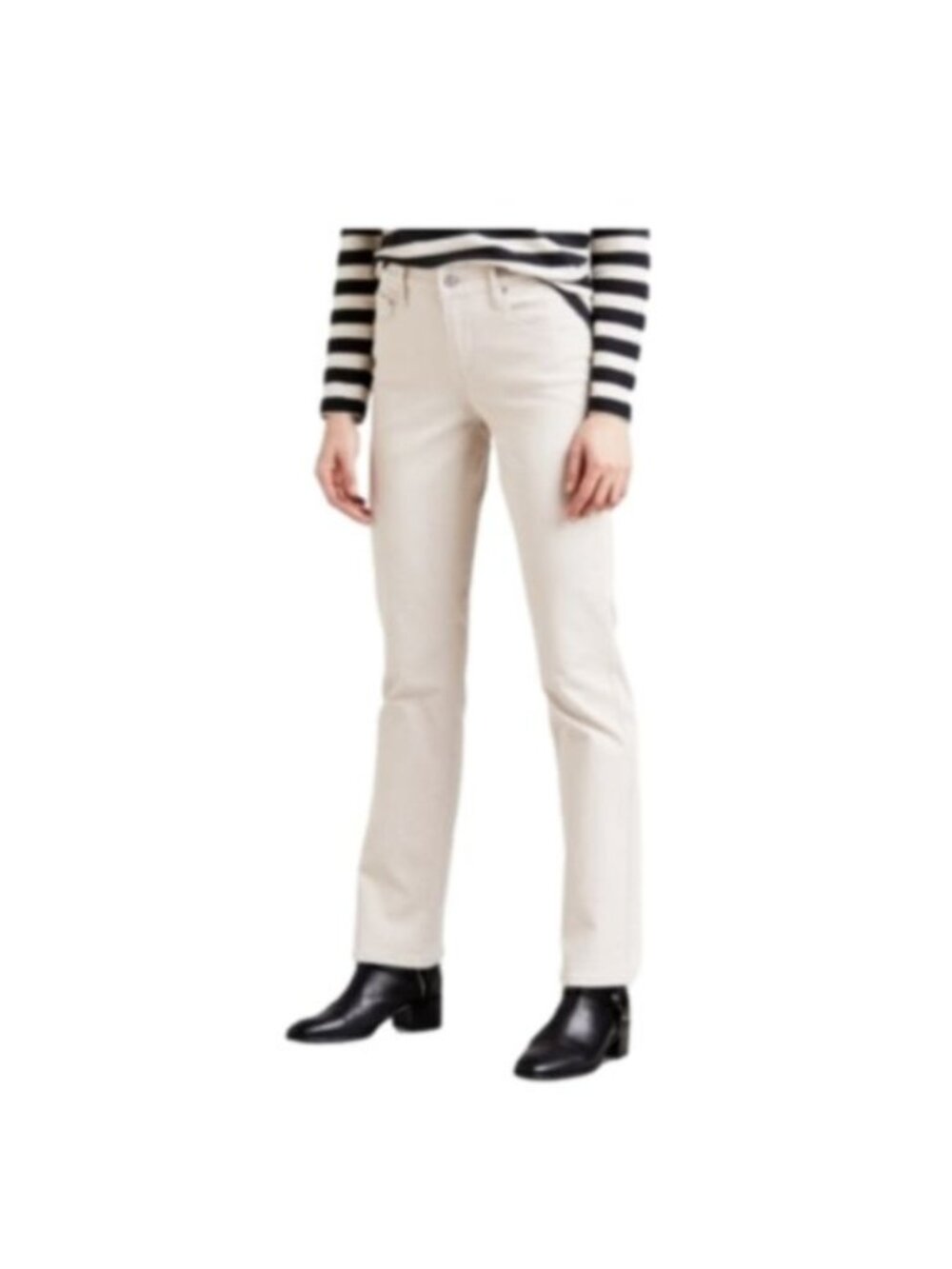 Levi's 505 Straight Leg Mid RiseJeans, Natural Beige, Size 16 Medium